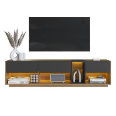 Imagem de Rack para Tv até 65 Polegadas com 3 Gavetas e 1 Nicho com Iluminação e