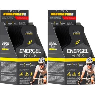Imagem de Kit 2X Energel Black - 10 Sachês Frutas Vermelhas - BodyAction - Body 