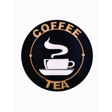 Imagem de Placa Decorativa Cantinho Do Café Coffee / Tea - Preto - 2RPLASER