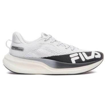 Imagem de Tênis Fila Racer Speedzone Masculino, 45, Branco, Preto