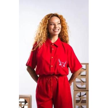 Imagem de Camisa linho - vermelho cortejo - MANIFESTA, PP