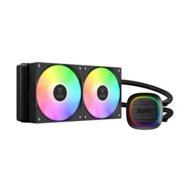 Imagem de Water cooler gamdias aura gl 240 v2 argb 240mm amd/intel preto