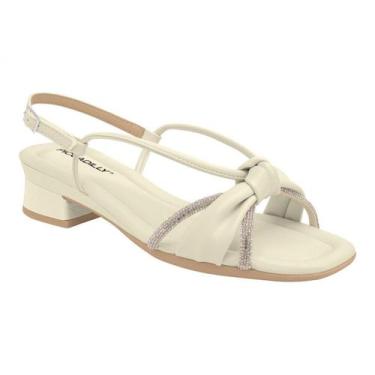 Imagem de Sandália Piccadilly 475014 Feminino, Off white, 37
