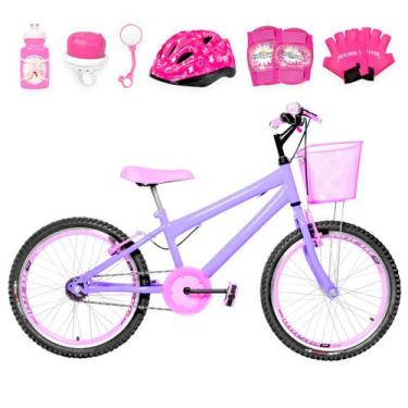 Imagem de Bicicleta Infantil Feminina Aro 20 Aero + Kit Proteção - FlexBikes, Li