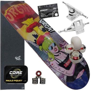 Imagem de Skate Completo PRO Shape URGH Maple Canadense 8.0, 8.0, Vermelho