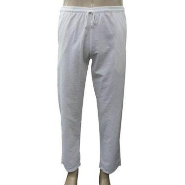 Imagem de Calça Branca Indiana De Algodão Yoga e Meditação - Loja da Índia, P