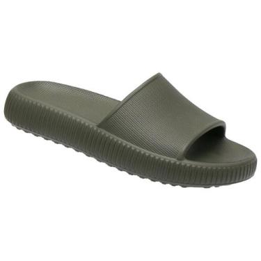 Imagem de Chinelo Nuvem em EVA Extra Macio Saúde Store Verde Militar, 33/34