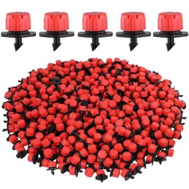 Imagem de Kit 500 Bico Gotejador Irrigação IM-R70 1 a 70 Lp/h de Grapa c/ Contro