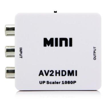 Imagem de Conversor de AV RCA Audio Video p/ HDMI Full HD 1080p AV2HDMI - OEM