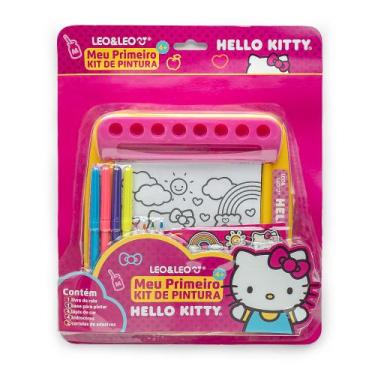 Imagem de Livro Meu Primeiro Kit Pintura Hello Kitty Com Livro Rolo + Suporte + 