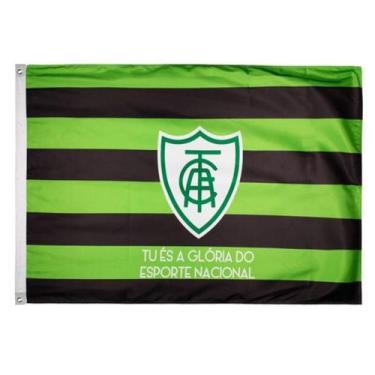 Imagem de Bandeira Oficial do América Mineiro 90x1,28m Dupla Face 2 Panos - BC A