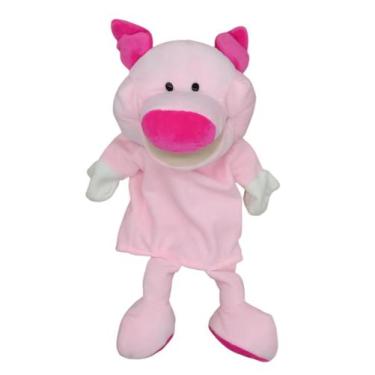 Imagem de Fantoche Pelúcia De Mão Animais, Porquinho