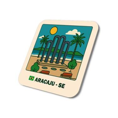 Imagem de Imã Geladeira Aracaju- Sergipe Brasil 5x5cm De Metal - M-Planner
