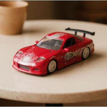 Imagem de Carro Miniatura Dom's Mazda RX-7 Velozes e Furiosos Escala 1:32 Vermelho Jada Toys