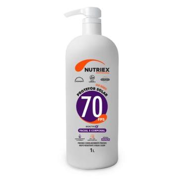 Imagem de Protetor Solar Fps 70 Facial e Corporal Nutriex 1L