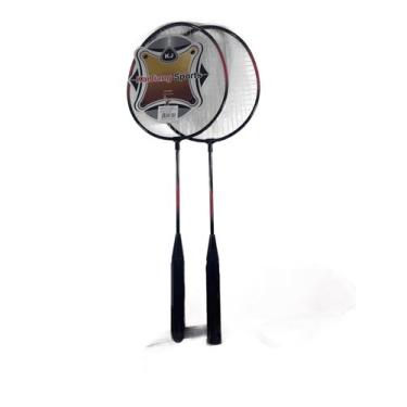 Imagem de Kit c/ 2 Kit Badminton com 2 raquetes e 1 peteca e bolsa - Dalla Valle