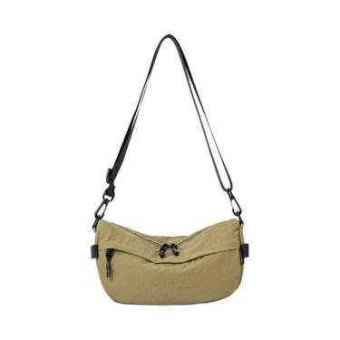 Imagem de Bolsa Transversal Unissex Impermeável De Nylon Leve Com Múltiplos Bols