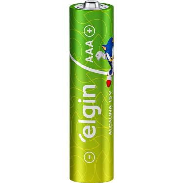Imagem de Pilha Alcalina AAA Elgin 1,5V Caixa com 24 Unidades para Brinquedos Controles Remotos e Lanternas