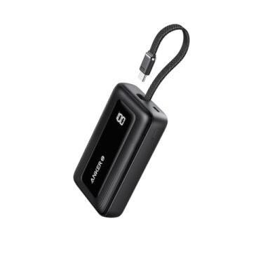 Imagem de Anker Power Bank 10.000mAh 30W, Carregador Portátil, Cabo USB-C Integrado