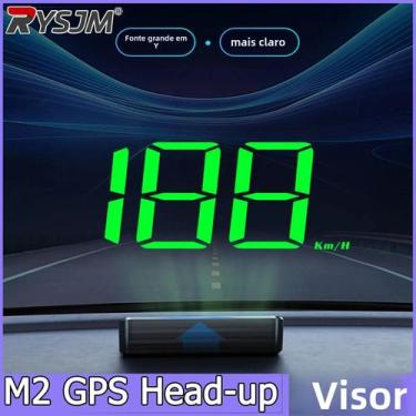 Imagem de HUD Universal Para Carro M2 Com GPS, Velocímetro KM/H, Plug And Play U