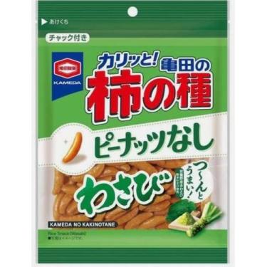 Imagem de Salgadinho japonês kakinotane wasabi kameda 100g - snack de arroz e am