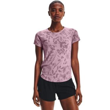 Imagem de Camiseta de Treino Feminina Under Armour Streaker Forest, Roxo, M