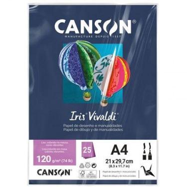 Imagem de Papel Color Vivaldi A4 120g Azul Marinho com 25 folhas - Canson