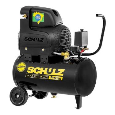 Imagem de Compressor de Ar Pistão Pratiko Csi 6,6-20 1,5 HP 20L 220V Schulz