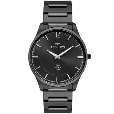 Imagem de Relógio Masculino Technos Slim 9T22AS/4P 40mm Aço Preto