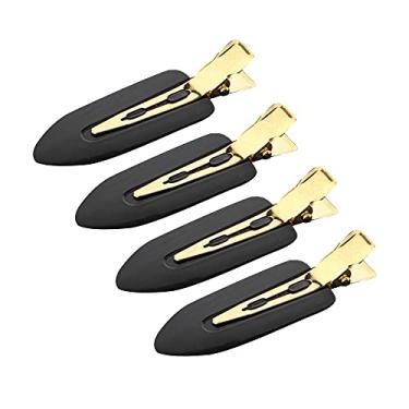 Imagem de Baugger 4 PCS Grampos de Cabelo Sem Vinco Grampos de Cabelo Grampos Grampos de pressão para Meninas Mulheres Maquiagem & Acessórios de Estilo de Cabelo