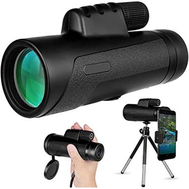 Imagem de Telescópio Monocular 12x50 à prova d'água e anti-embaçante telescópio de alta definição para baixa luminosidade, adequado para observação de pássaros de pés selvagens e jogos de observação