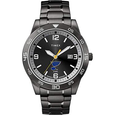 Imagem de Timex NHL Relógio masculino Acclaim de 42 mm, Saint Louis Blues, Moderno