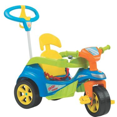 Imagem de Carrinho De Passeio Ou Pedal Triciclo Baby Trike Evolution - Biemme - Azul