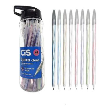 Imagem de Caneta Spiro Clean 0.7Mm Pote Com 24 Cores - Lançamento Cis