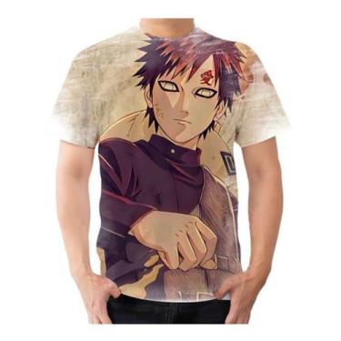 Imagem de Camisa Camiseta Anime Naruto Gaara Areia Personalizada - Estilo Kraken