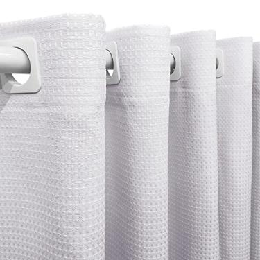 Imagem de Cortina Tecido Piquet Branco 2,00x1,20 Sala Quarto Cozinha