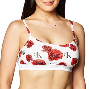Imagem de Calvin Klein Sutiã feminino intrínseco sem forro, Estampa de rosas encantadoras, PP