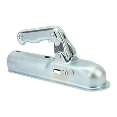 Imagem de Peças do acoplador de reboque Acoplador de reboque de lingueta reta 2 pol. bola de engate 800 kg capacidade de carga para tubo redondo de 2 pol.