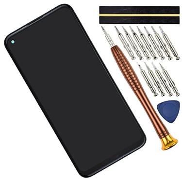 Imagem de Substituição de tela LCD TA-1333 para Nokia 5.4 Preto 6,4 polegadas, tela LCD digitalizador de substituição de montagem (com moldura)