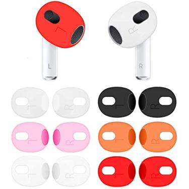 Imagem de JNSA Capa para Airpod 3 Earbuds Ear Skins Capa para Fones de Ouvido Compatível com AirPods 3 Geração, Capas de Fones de Ouvido Antiderrapantes Ultrafinas, 6 Pares 6 Cores