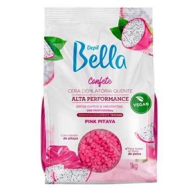 Imagem de Cera Depilatória Quente Depil Bella Confete Pink Pitaya 1Kg