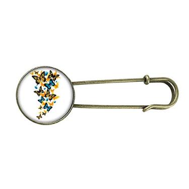 Imagem de Borboletas com retrô broche de metal clipe joias