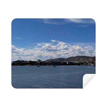 Imagem de DIYthinker Pano de limpeza para fotografia Waves and Reefs Limpador de tela 2 peças tecido de camurça