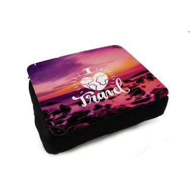 Imagem de Almofada Bandeja Para Notebook Laptop I Love Travel - Criative Gifts