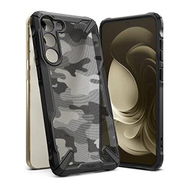 Imagem de Capa Anti Impacto Ringke Modelo Fusion X Design Camo Compatível com Galaxy S23 Plus (6.6 Pol) (Camo)
