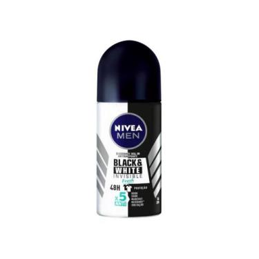 Imagem de Desodorante Rollon Invisible Black & White 50ml - Nivea