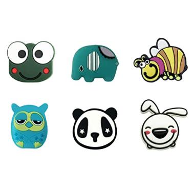 Imagem de FKYzixeh Amortecedores de raquete de tênis, raquete de tênis, acessórios de tênis com padrão bonito para crianças e adultos