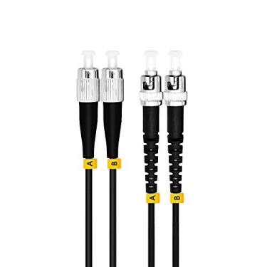 Imagem de Jeirdus 50 M FC para ST 10 G OM3 Cabo de Fibra Óptica Duplex 50/125 Cabo Multimodo 50 metros FC-ST
