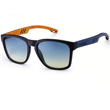 Imagem de Óculos de Sol Masculino Design de Madeira HU WOOD Polarizados UV400 (C2)