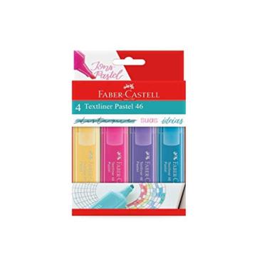 Imagem de Marca Texto Pastel, Faber-Castel, MT/15464, Textliner Pastel 46, 4 Unidades